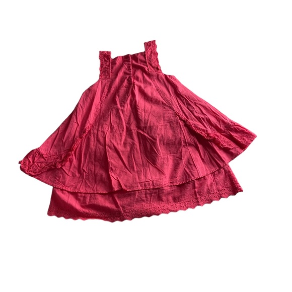 Strawberry Faire Pink Eyelet Girls Dress - Picture 7 of 7